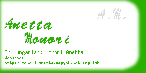 anetta monori business card